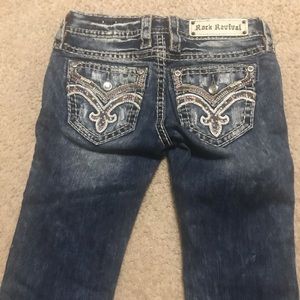 Ladies straight Rock Revival Jeans Size 25